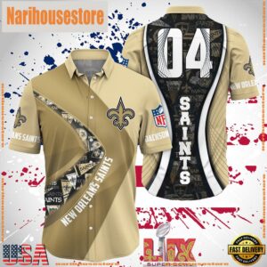 NFL New Orleans Saints Super Bowl LIX Fans Custom Hawaiian Shirt