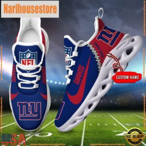 NFL New York Giants Custom Name Max Soul Shoes Gift For Fans