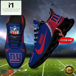 NFL New York Giants Football Team Design Max Soul Shoes, Football New Sneaker Shoes