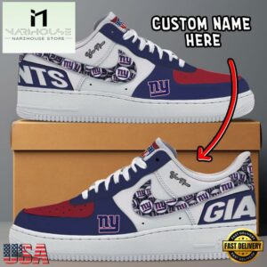 NFL New York Giants Logo Team Design Custom Air Force 1 Shoes