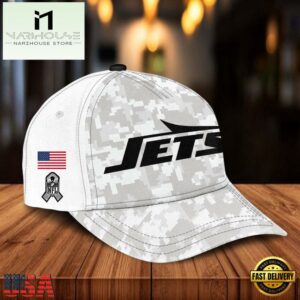 NFL New York Jets Camo 2024 Salute to Service Baseball Cap
