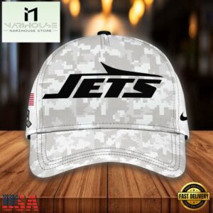 NFL New York Jets Camo 2024 Salute to Service Baseball Cap