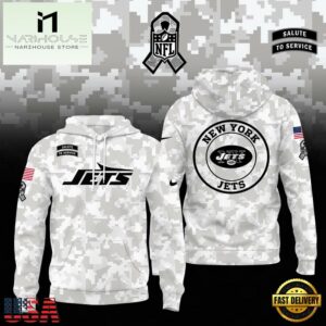 NFL New York Jets Camo 2024 Salute to Service Hoodie