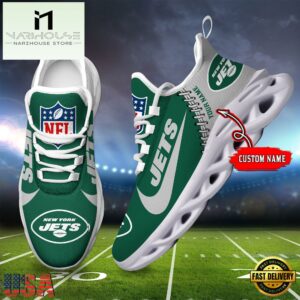 NFL New York Jets Football Team Design Max Soul Shoes, Football New Sneaker Shoes