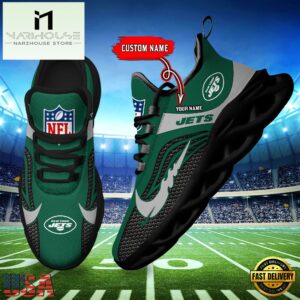 NFL New York Jets Football Team New Design Max Soul Shoes Sneaker