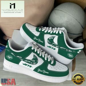NFL New York Jets Logo Team Limited Edition New Design Custom Air Force 1 Shoes