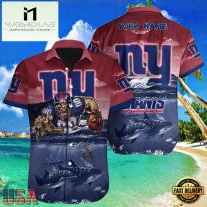 NFL Ny Giants Hawaiian Shirt Personalized