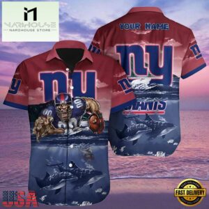 NFL Ny Giants Hawaiian Shirt Personalized