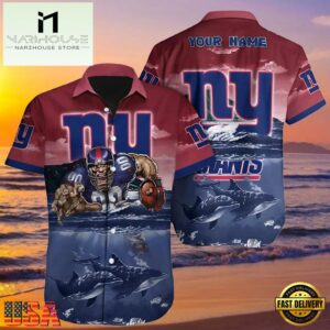 NFL Ny Giants Hawaiian Shirt Personalized