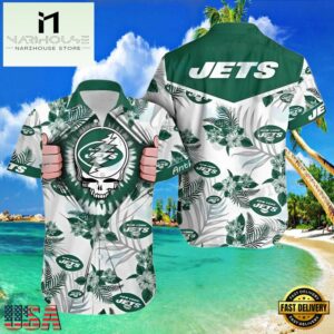 NFL Ny Jets Hawaiian Shirt Grateful Dead , Vintage Hawaiian Shirts 7 NFL Ny Jets Hawaiian Shirt Grateful Dead
