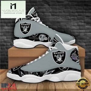 NFL Oakland Raiders Air Jordan 13 Shoes - Gift For Fans