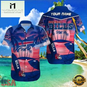 NFL Personalized Buffalo Bills Hawaiian Shirt , Vintage Hawaiian Shirts 7 NFL Personalized Buffalo Bills Hawaiian Shirt