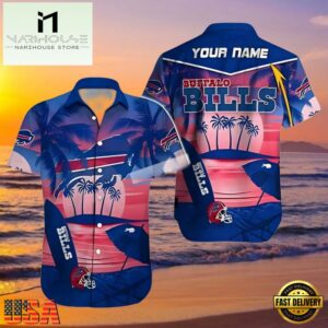 NFL Personalized Buffalo Bills Hawaiian Shirt , Vintage Hawaiian Shirts 6 NFL Personalized Buffalo Bills Hawaiian Shirt