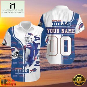 NFL Personalized Josh Allen Bills Hawaiian Shirt