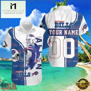 NFL Personalized Josh Allen Bills Hawaiian Shirt