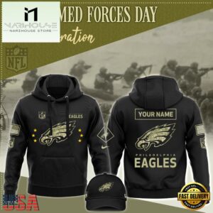 NFL Philadelphia Eagles Armed Forces Day Commemoration Custom Hoodie