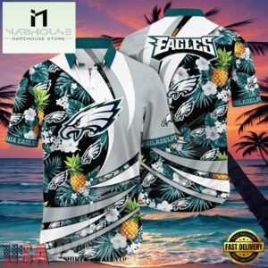 NFL Philadelphia Eagles Hawaiian Shirt Tropical Style