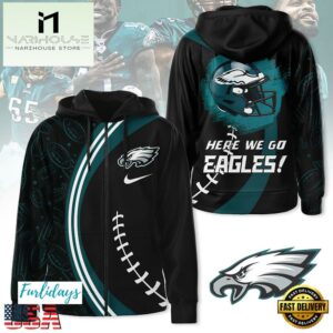 NFL Philadelphia Eagles Here We Go Zip Hoodie