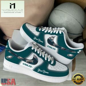 NFL Philadelphia Eagles Logo Team Limited Edition New Design Custom Air Force 1 Shoes