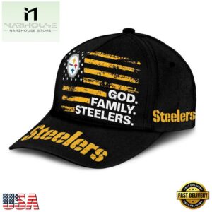NFL Pittsburgh Steelers American Flag Classic Cap