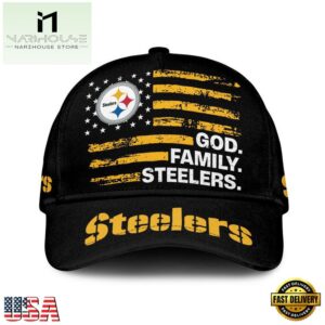 NFL Pittsburgh Steelers American Flag Classic Cap