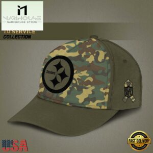 NFL Pittsburgh Steelers Arctic Camo 2024 Salute to Service Baseball Cap