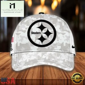 NFL Pittsburgh Steelers Camo 2024 Salute to Service Baseball Cap