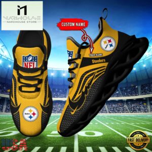 NFL Pittsburgh Steelers Football Team New Design Max Soul Shoes Sneaker