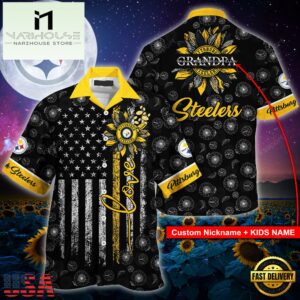 NFL Pittsburgh Steelers Sunflower For Mother Day Father Day Hawaiian Shirt