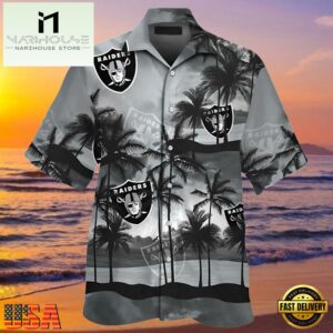 NFL Raiders Hawaiian Shirt Men