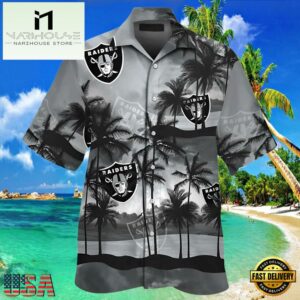 NFL Raiders Hawaiian Shirt Men