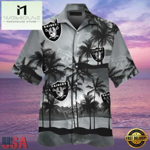 NFL Raiders Hawaiian Shirt Men