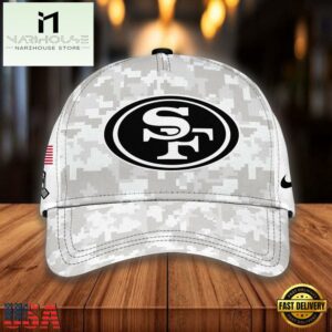NFL San Francisco 49ers Camo 2024 Salute to Service Baseball Cap
