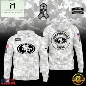 NFL San Francisco 49ers Camo 2024 Salute to Service Hoodie