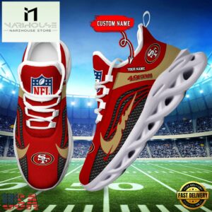 NFL San Francisco 49ers Football Team New Design Max Soul Shoes Sneaker