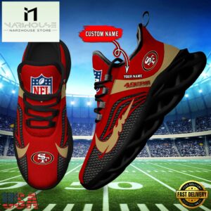 NFL San Francisco 49ers Football Team New Design Max Soul Shoes Sneaker