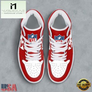 NFL San Francisco 49ers Grunge Style Custom Air Jordan 1 Shoes