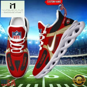 NFL San Francisco 49ers Logo Football Team New Season Max Soul Shoes