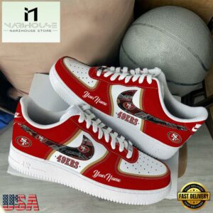 NFL San Francisco 49ers Logo Team Limited Edition New Design Custom Air Force 1 Shoes
