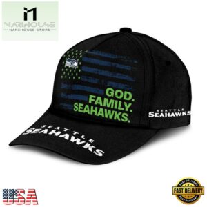 NFL Seattle Seahawks American Flag Classic Cap