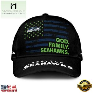 NFL Seattle Seahawks American Flag Classic Cap