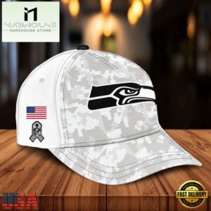 NFL Seattle Seahawks Camo 2024 Salute to Service Baseball Cap