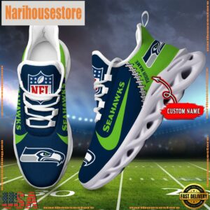 NFL Seattle Seahawks Custom Name Max Soul Shoes Gift For Fans