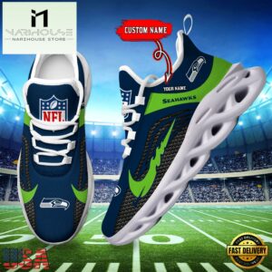 NFL Seattle Seahawks Football Team New Design Max Soul Shoes Sneaker