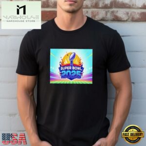 NFL Super Bowl 2025 Trophy Logo New Design T Shirt