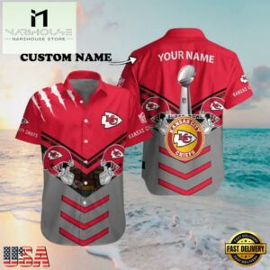 NFL Super Bowl LIV Kansas City Chiefs Commemorative Hawaiian Shirt