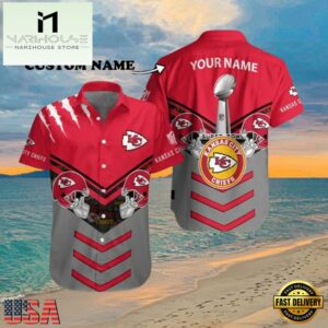 NFL Super Bowl LIV Kansas City Chiefs Commemorative Hawaiian Shirt