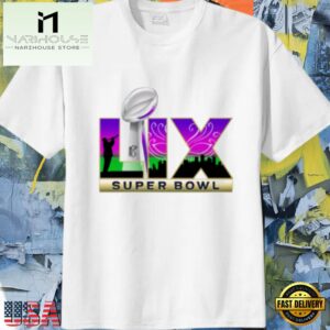 NFL Super Bowl LIX 2025 Logo Purple New Design T Shirt