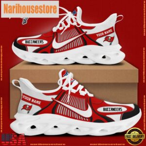 NFL Tampa Bay Buccaneers Blue White Stripes Logo Custom Clunky Max Soul Shoes