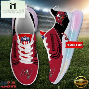NFL Tampa Bay Buccaneers Custom Rainbow Atmospheric Cushion Running Shoes, Women's Sneaker